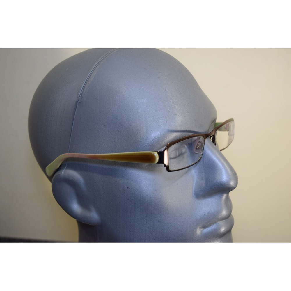 Vanni V5295 C76 Eyeglasses Brown Lime Green‎ 135 Italy Made